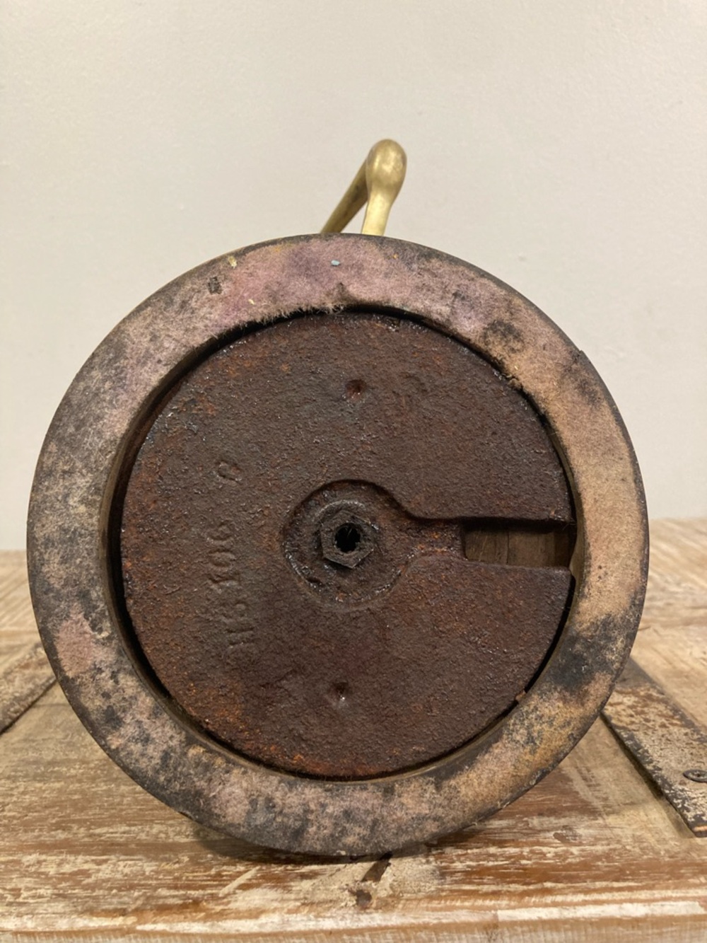 Vintage Crane Sculpture on Wood Base Mid Century Modern Decor 11.5” Brass Color - Picture 5 of 16